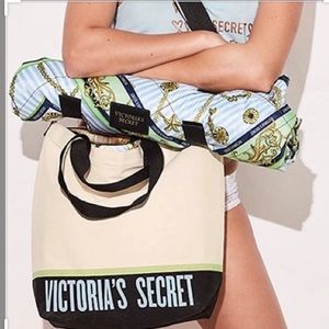 Victorias Secret bundle tote bag/packable blanket